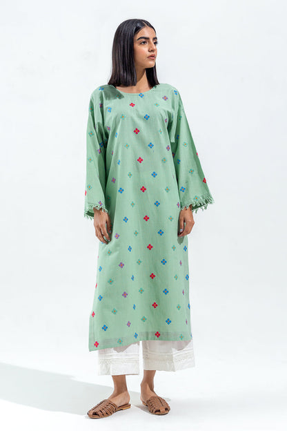 Beechtree - EMBROIDERED SLUB KHADDAR SHIRT (PRET)