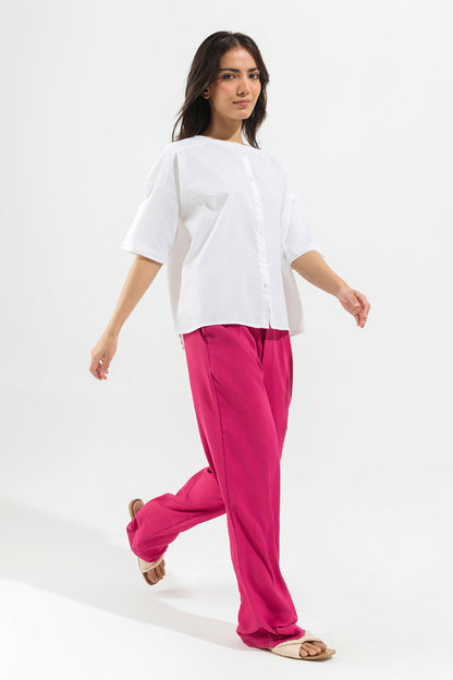 Beechtree - White Band Collar Top