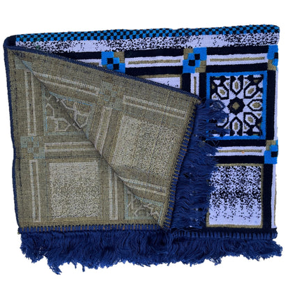 Al Mutamayiza XL Prayer Mat (Jai namaz) - Blue