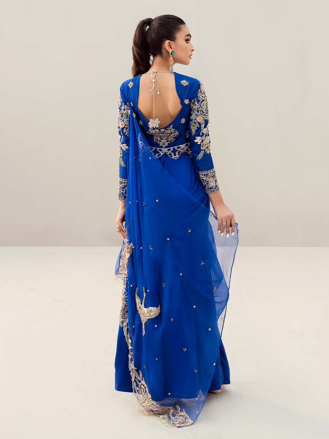 Abeera Usman - Blue Saree