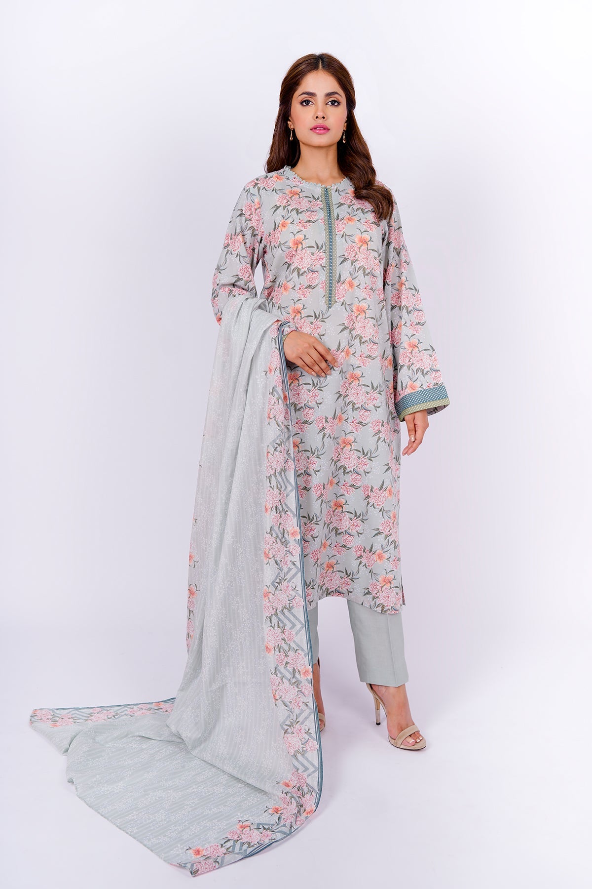 Kayseria - 3 Piece Cotton Lawn Suit