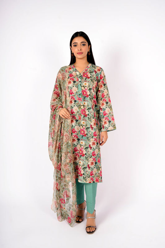 Kayseria - 3 Piece Cotton Lawn Suit