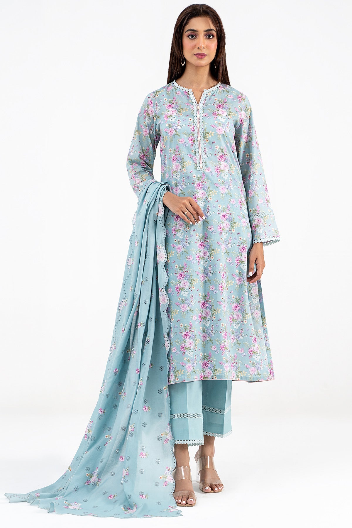Kayseria - 3 Piece Cotton Lawn Suit