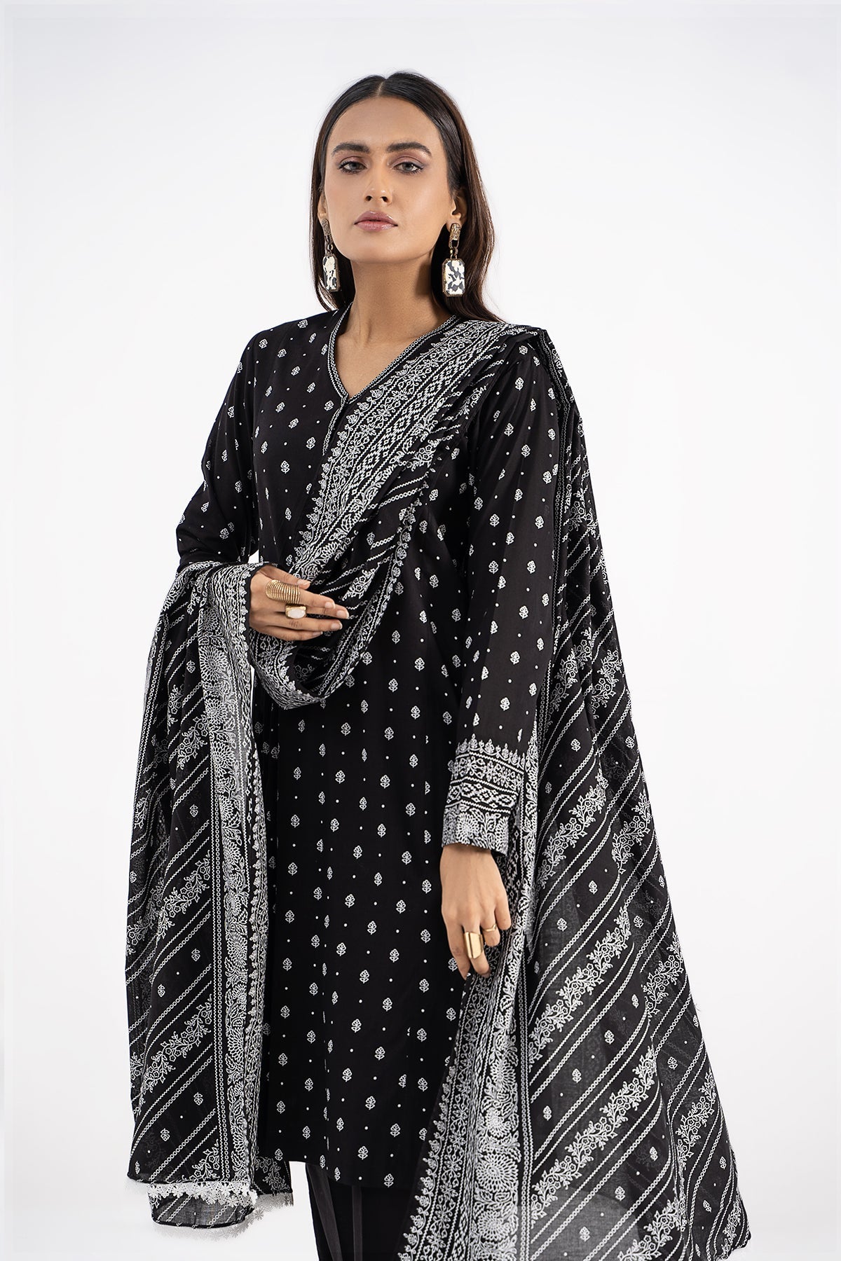 Kayseria - 3 Piece Cotton Lawn Suit