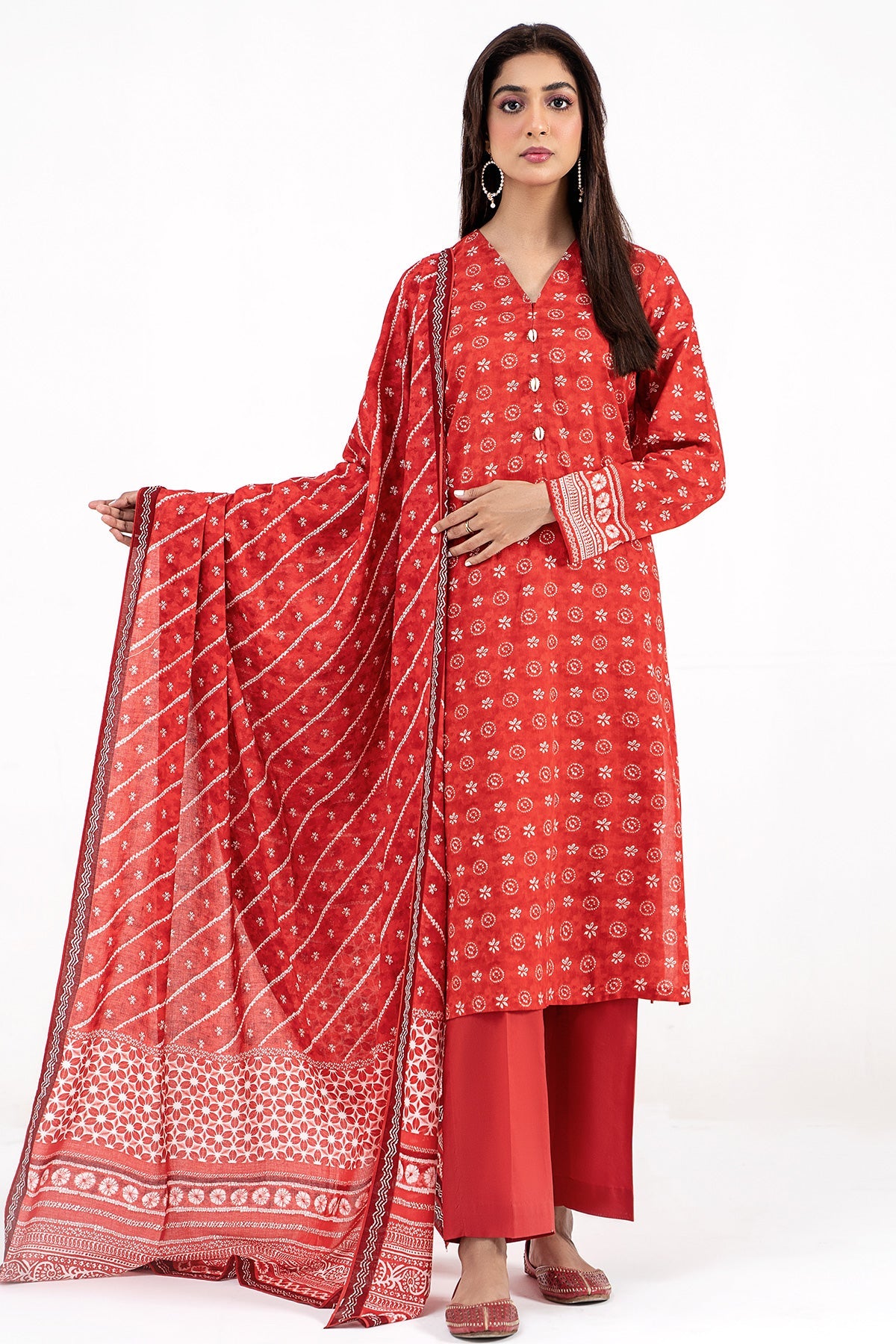 Kayseria - 3 Piece Cotton Lawn Suit