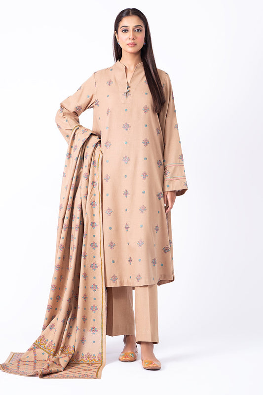 Kayseria - 3 Piece Lawn Karandi Suit