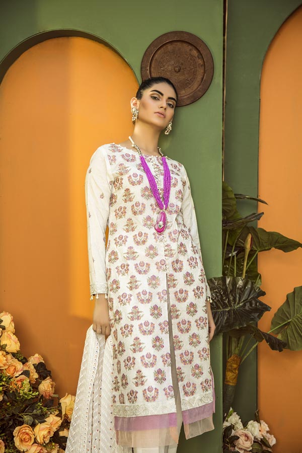 Adan's Libas - CARARRA - EMBROIDERED LAWN UNSTITCHED