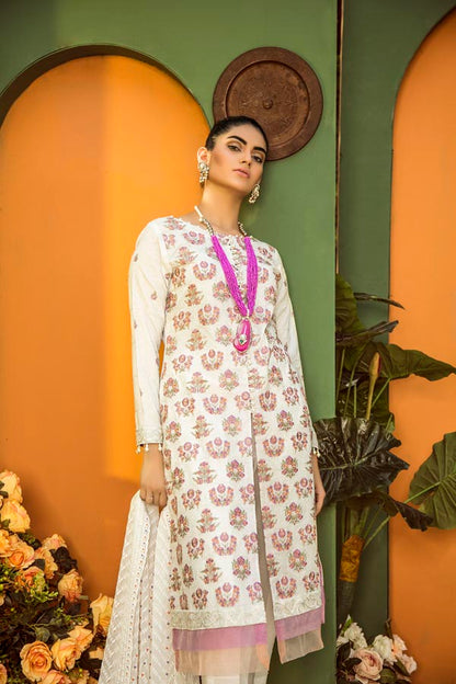 Adan's Libas - CARARRA - EMBROIDERED LAWN UNSTITCHED