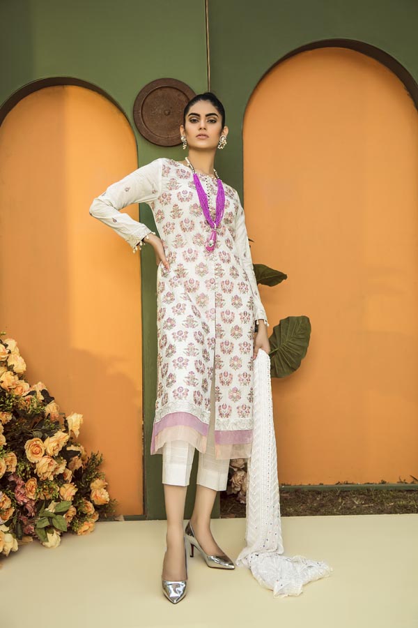 Adan's Libas - CARARRA - EMBROIDERED LAWN UNSTITCHED