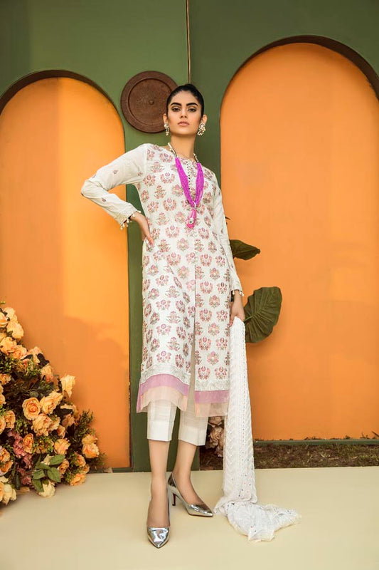 Adan's Libas - CARARRA - EMBROIDERED LAWN UNSTITCHED