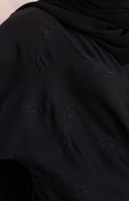 Hareer - IVA BLACK FRONT OPEN ABAYA