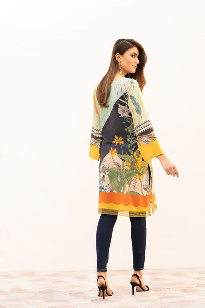Adan's Libas - Brunia - Digital Printed Stitched Lawn Kurti