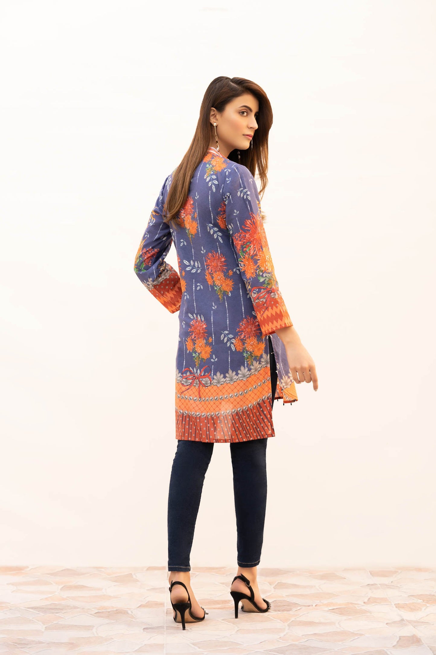 Adan's Libas - Brontes - Digital Printed Stitched Lawn Kurti