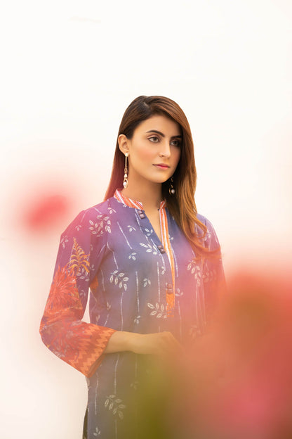Adan's Libas - Brontes - Digital Printed Stitched Lawn Kurti