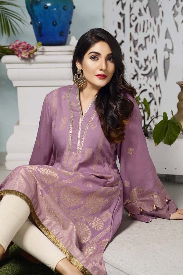 Adan's Libas - Bouquet - Jacquard Stitched Shirt