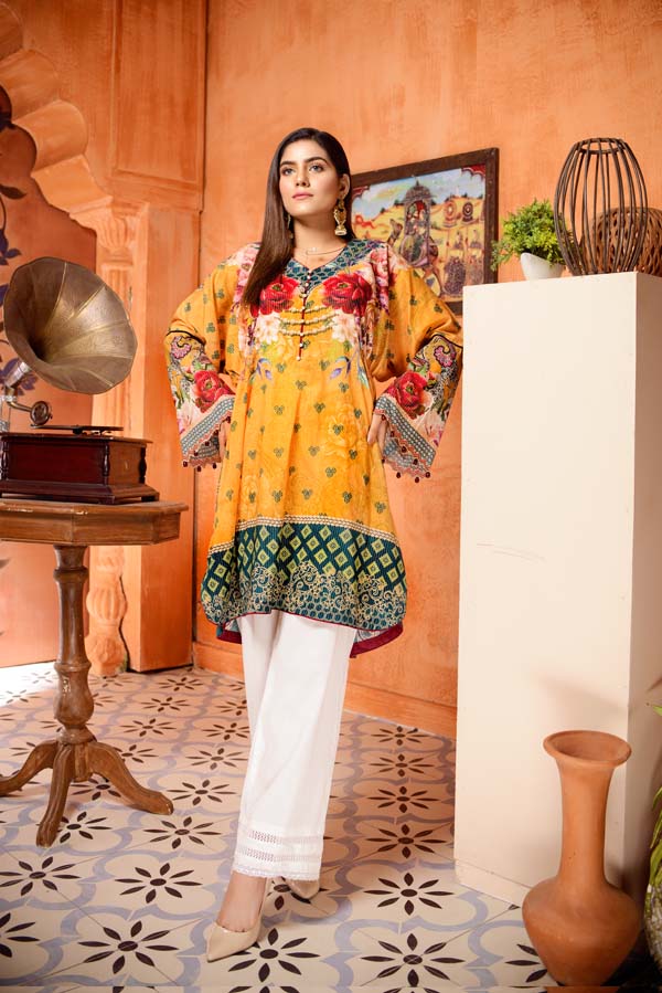 Adan's Libas - Butter Clip - Digital Mesuri Lawn Unstitch Shirt
