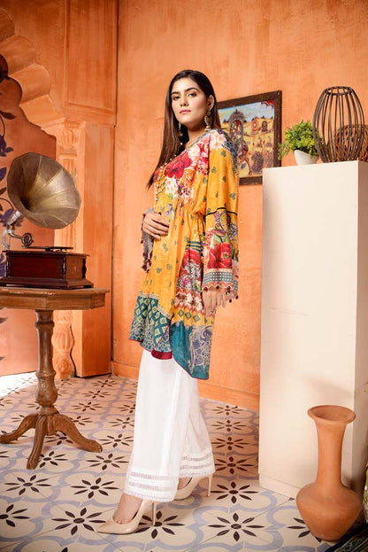Adan's Libas - Butter Clip - Digital Mesuri Lawn Unstitch Shirt
