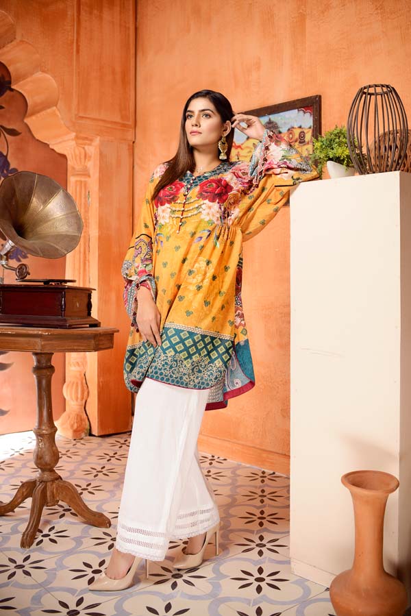 Adan's Libas - Butter Clip - Digital Mesuri Lawn Unstitch Shirt