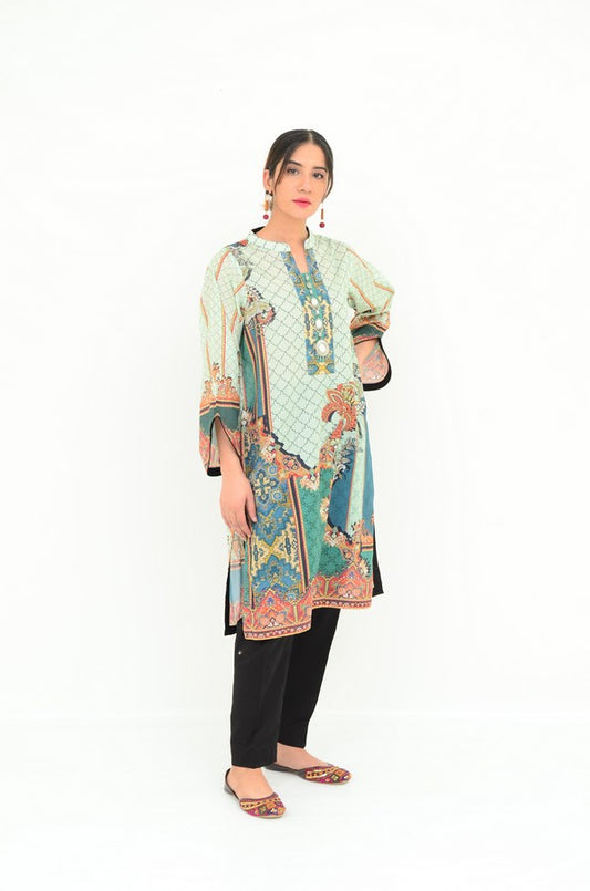 Ellena - 1-PC Kurti Unstitched Lawn