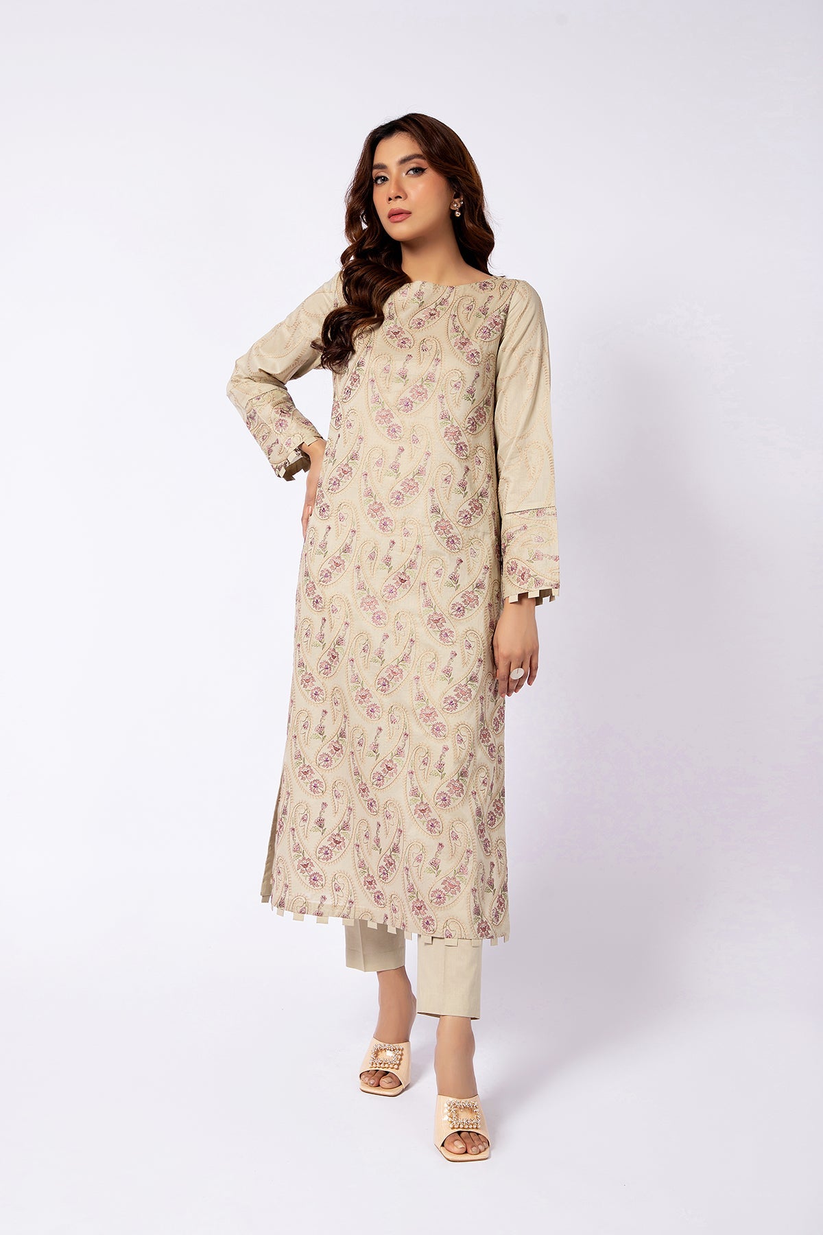 Kayseria - 2 Piece Cotton Lawn Shirt & Shalwar