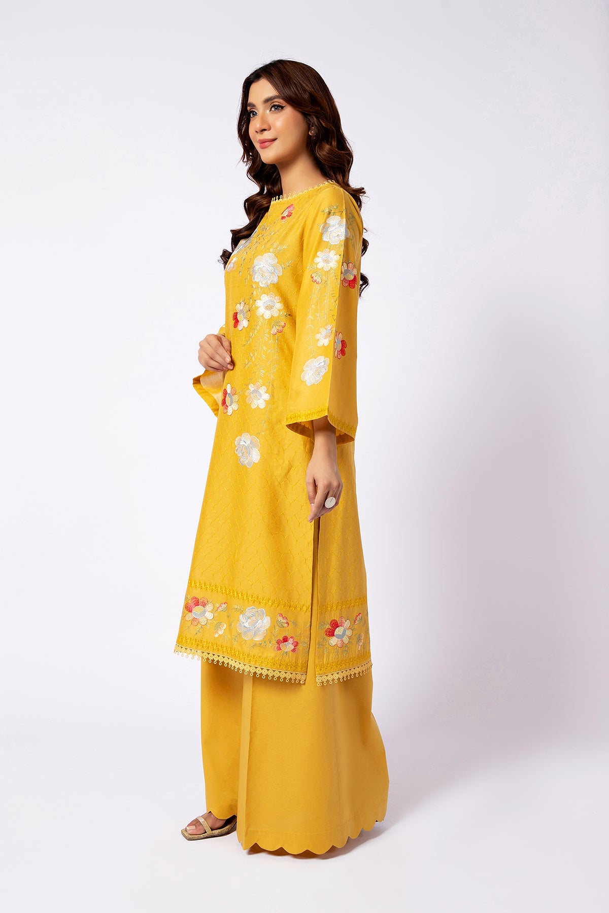 Kayseria - 2 Piece Cotton Lawn Shirt & Shalwar