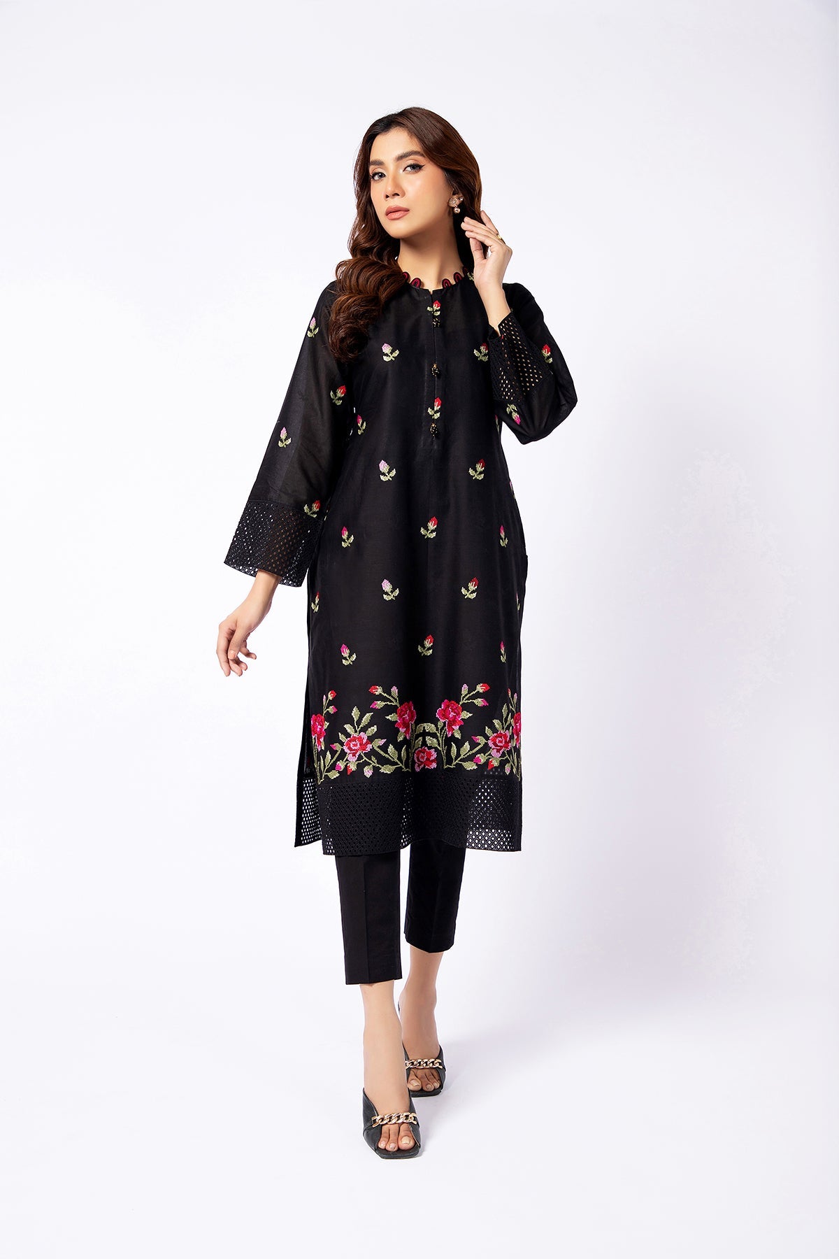 Kayseria - 2 Piece Cotton Lawn Shirt & Shalwar