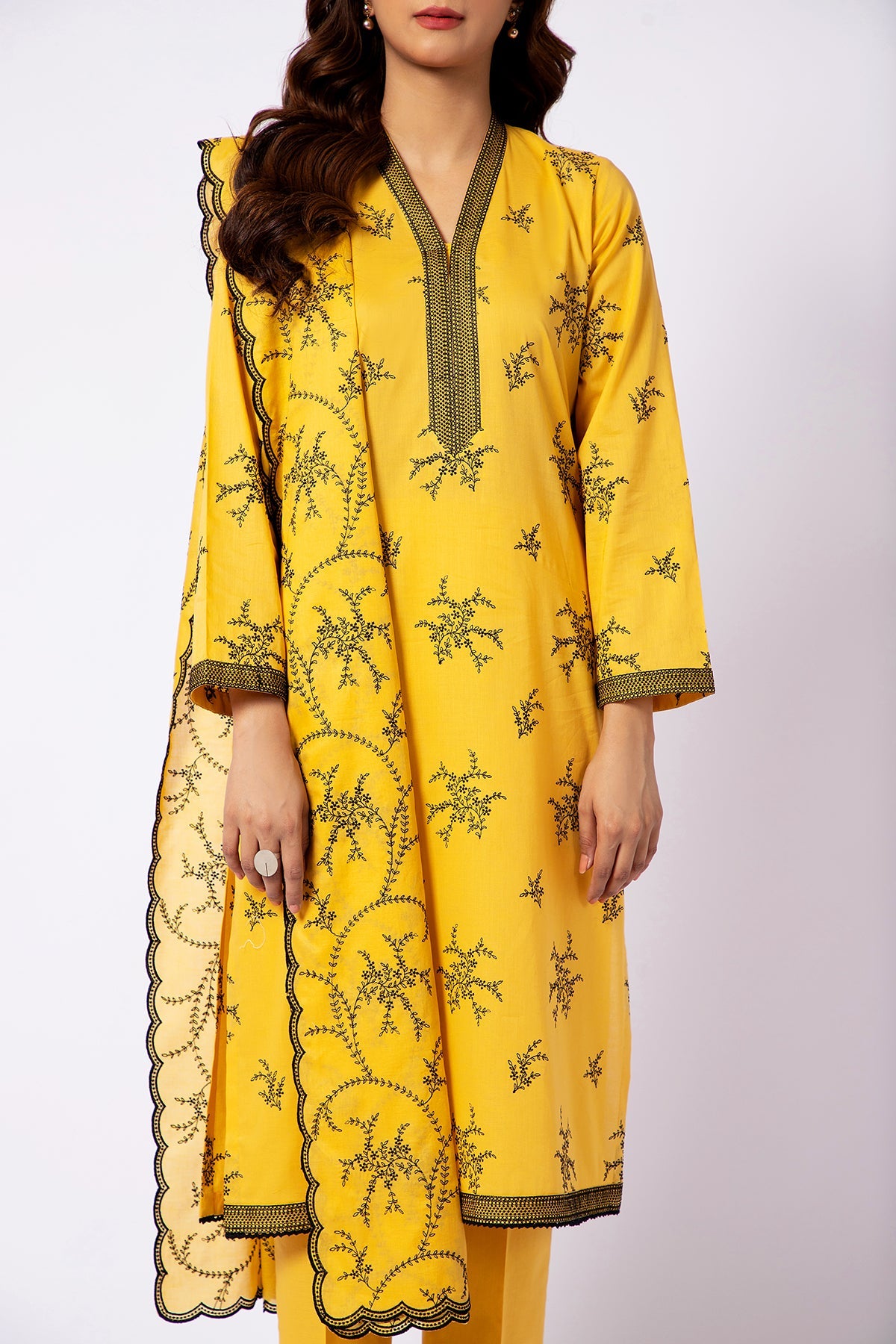 Kayseria - 3 Piece Cotton Lawn Suit