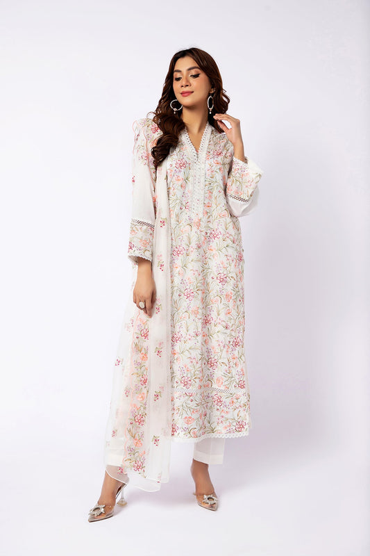 Kayseria - 3 Piece Cotton Lawn Suit