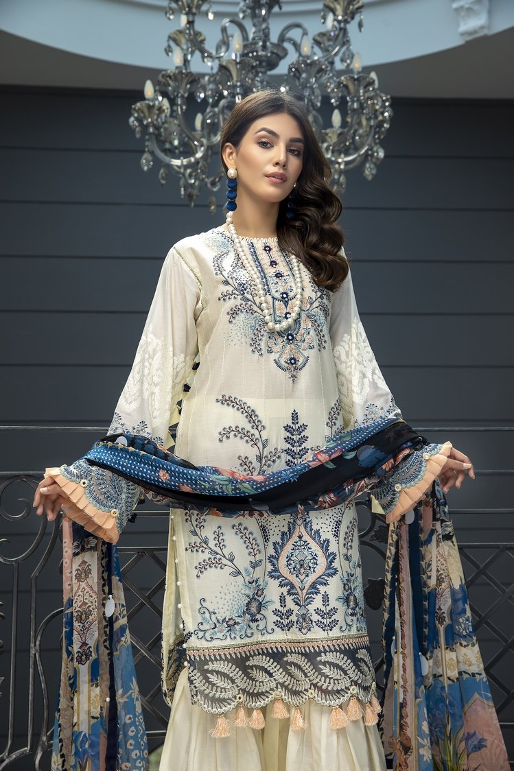 Ellena - 3-PC Unstitched Lawn