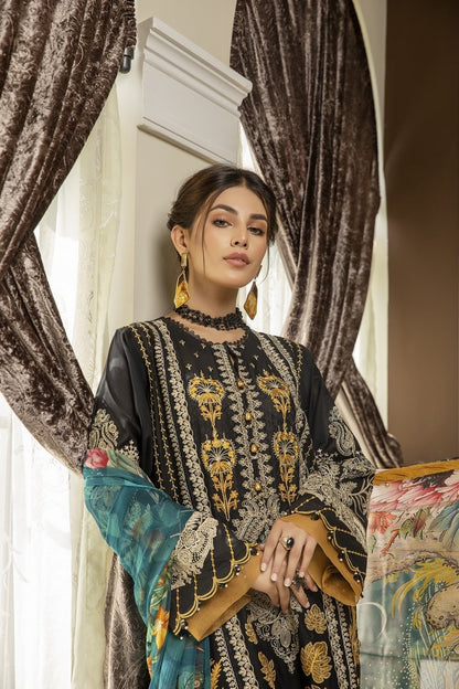 Ellena - 3-PC Unstitched Lawn