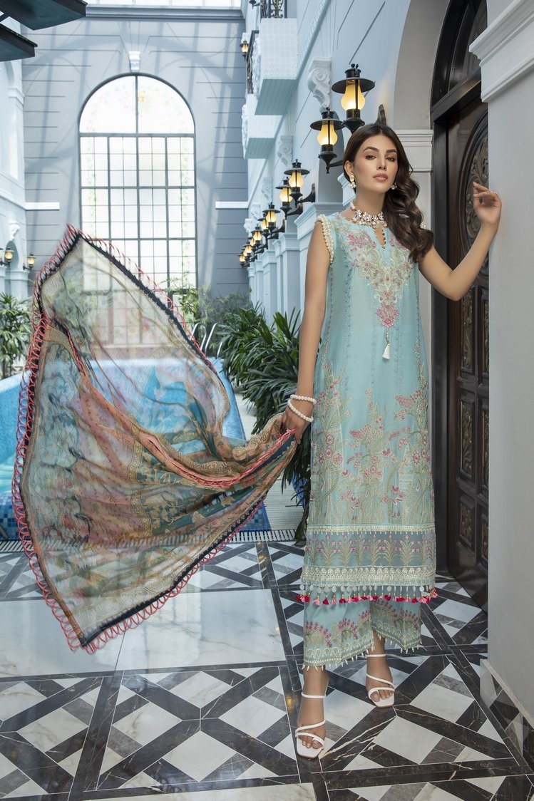 Ellena - 3-PC Unstitched Lawn