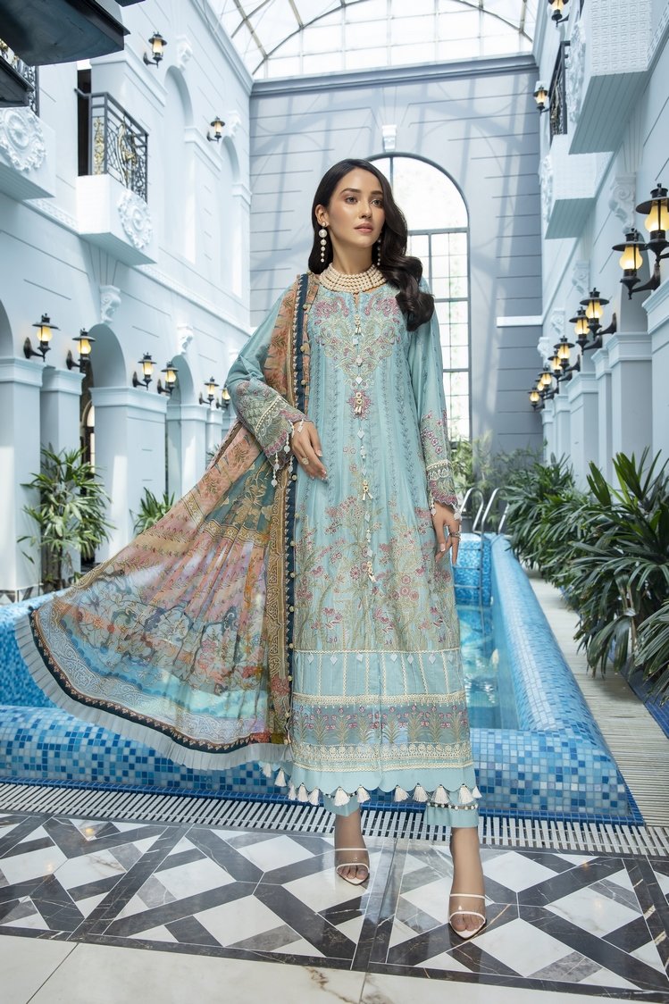 Ellena - 3-PC Unstitched Lawn