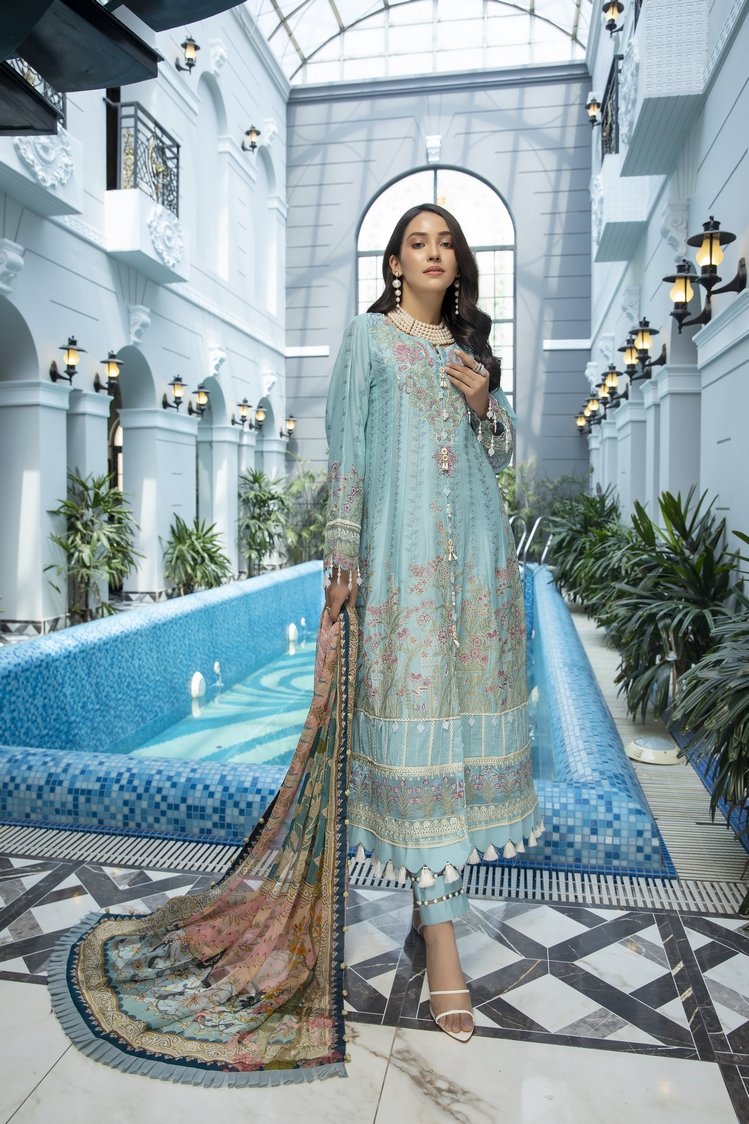 Ellena - 3-PC Unstitched Lawn