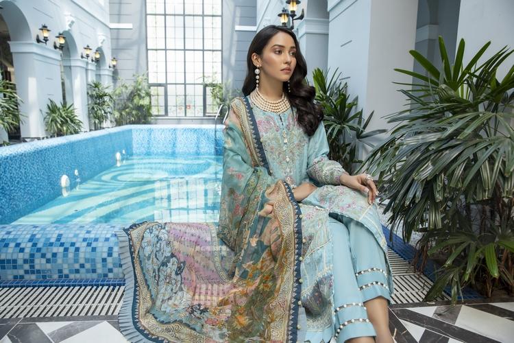 Ellena - 3-PC Unstitched Lawn