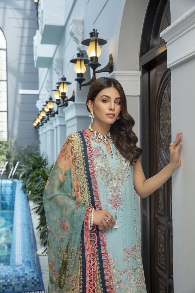 Ellena - 3-PC Unstitched Lawn