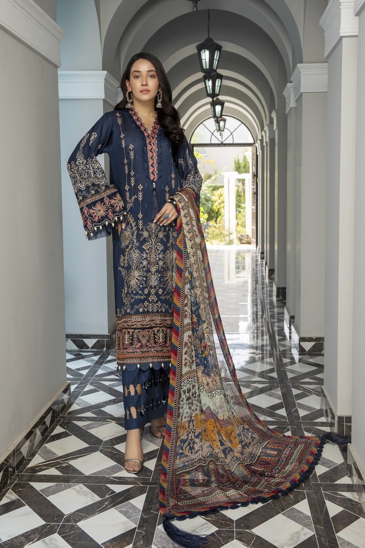 Ellena - 3-PC Unstitched Lawn