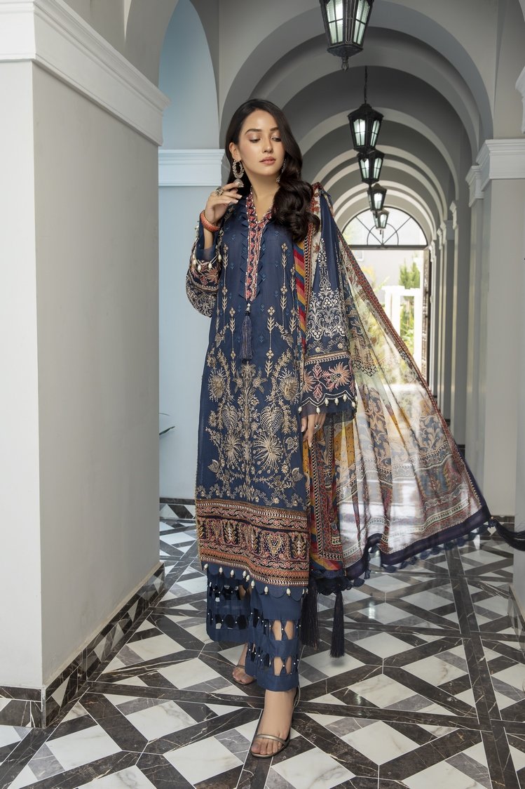 Ellena - 3-PC Unstitched Lawn