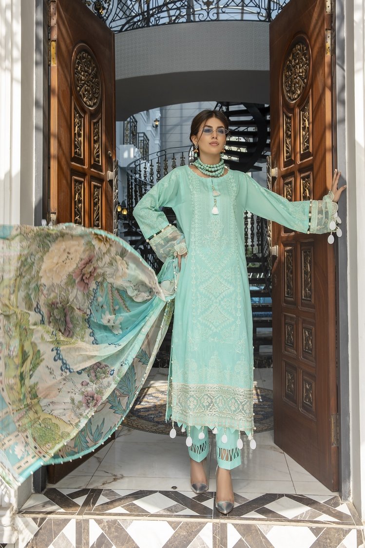 Ellena - 3-PC Unstitched Lawn