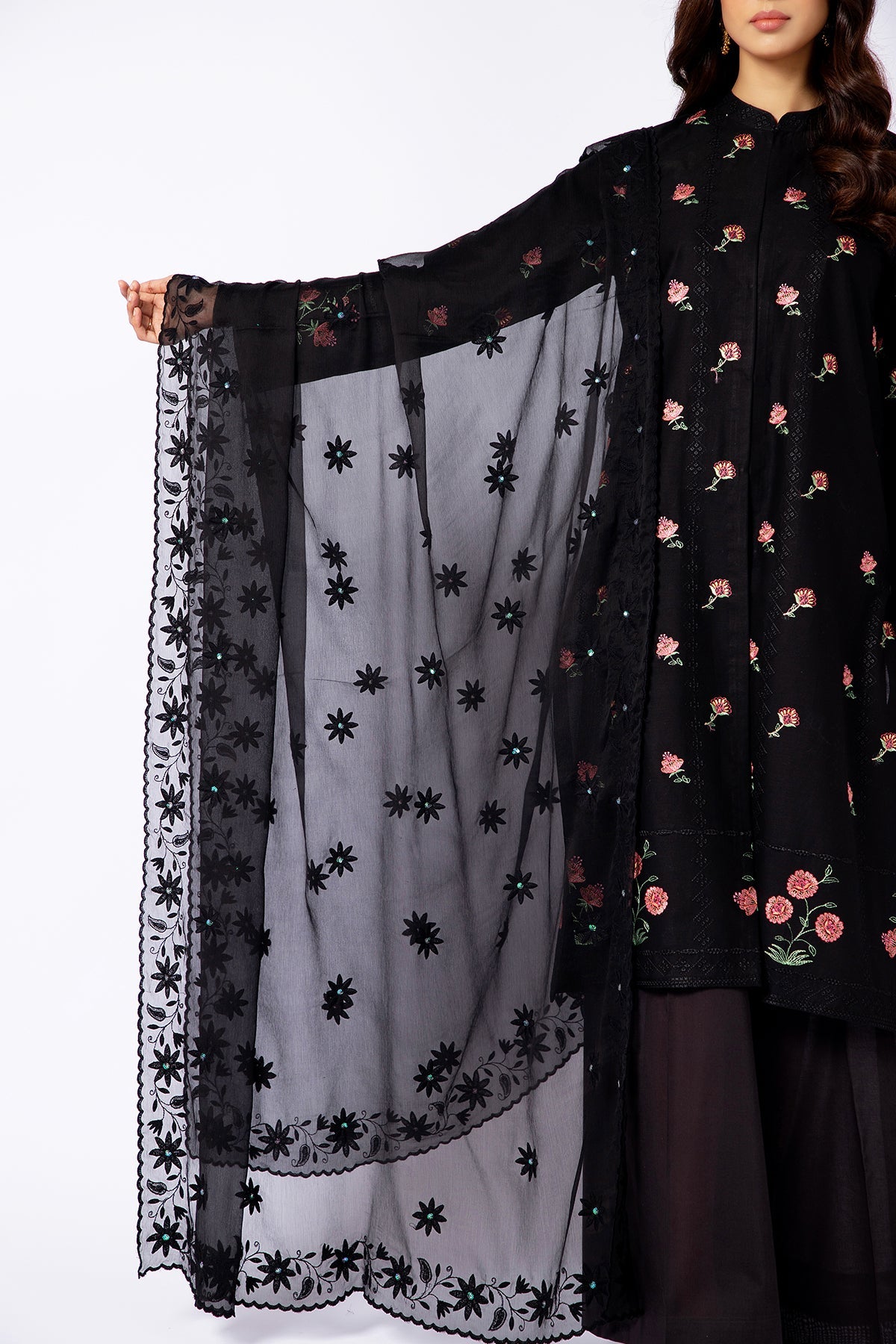 Kayseria - 1 Piece Pure Chiffon Dupatta