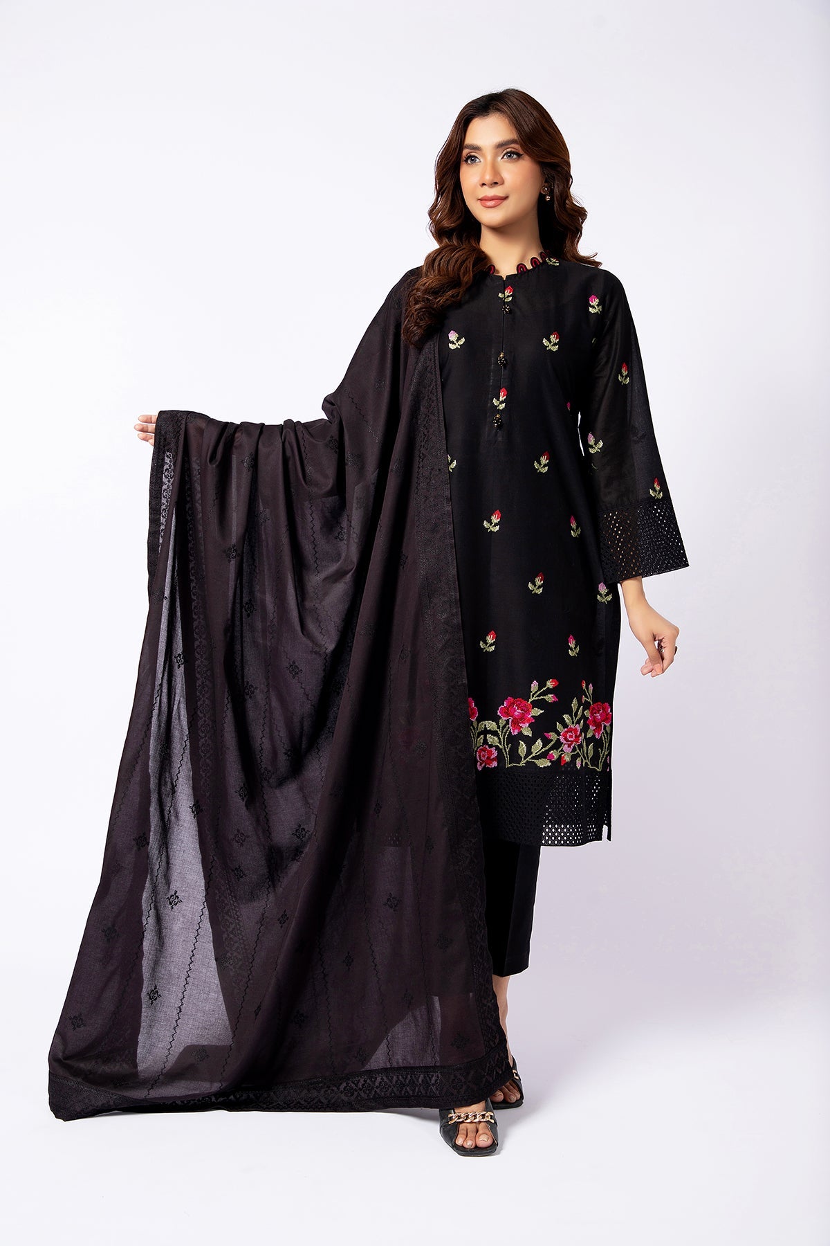 Kayseria - 1 Piece Cotton Lawn Dupatta