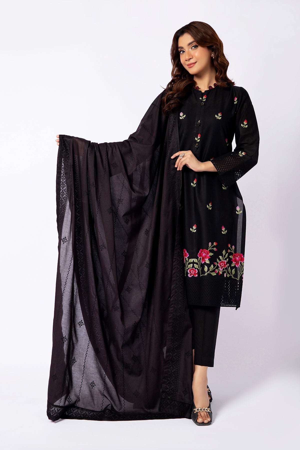 Kayseria - 1 Piece Cotton Lawn Dupatta