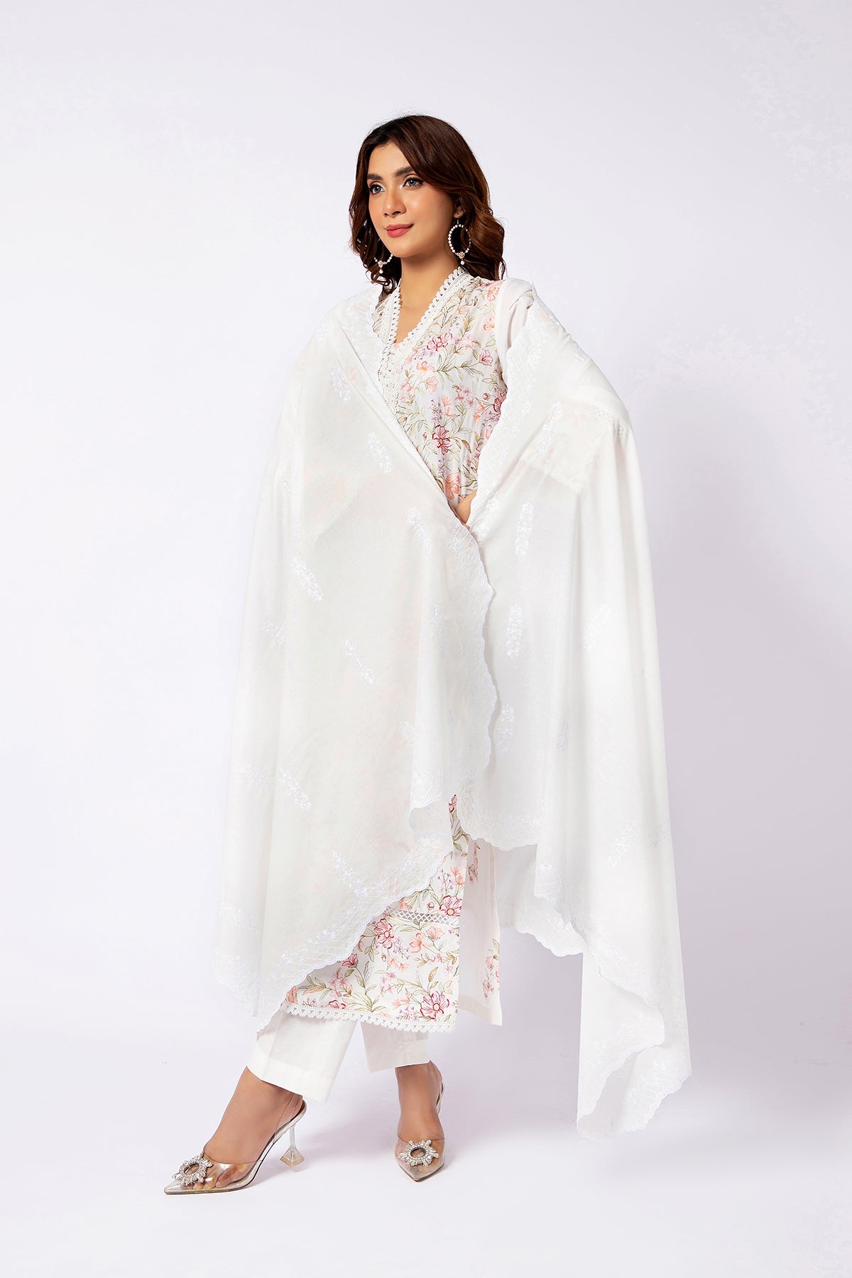 Kayseria - 1 Piece Cotton Lawn Dupatta