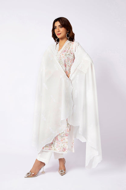 Kayseria - 1 Piece Cotton Lawn Dupatta