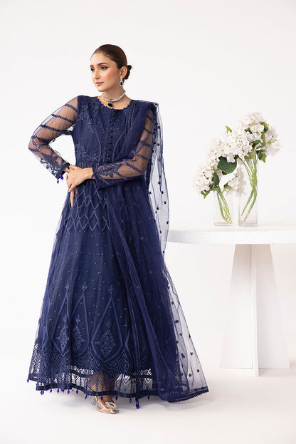Ellena - Embroidered Net Maxi Dress