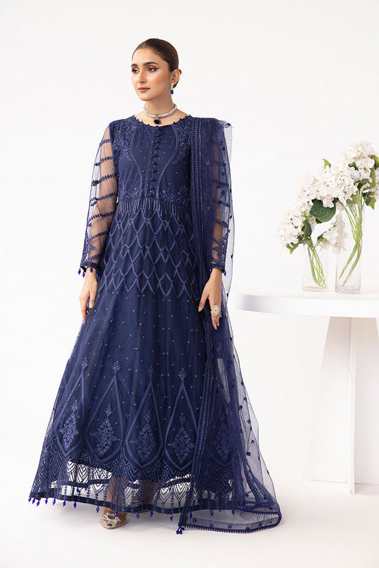 Ellena - Embroidered Net Maxi Dress