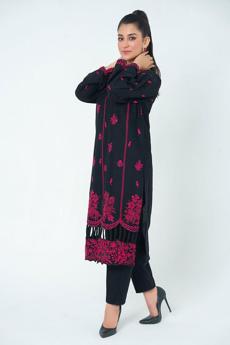 Ellena - 2-PC Stitched Embroidered Khaddar Suit