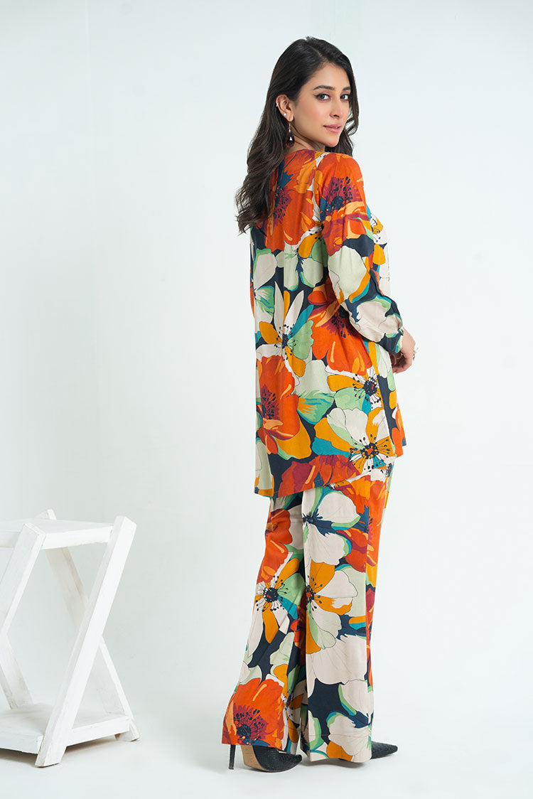 Ellena - 2-PC Stitched Printed Marina Suit