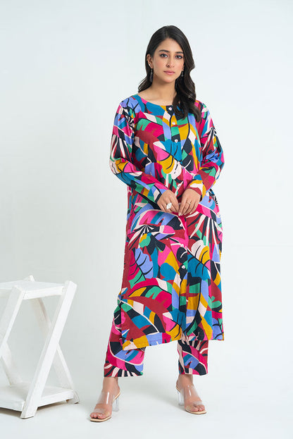 Ellena - 2-PC Stitched Printed Marina Suit