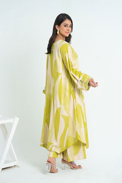 Ellena - 2-PC Stitched Printed Marina Suit