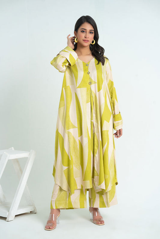 Ellena - 2-PC Stitched Printed Marina Suit